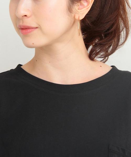 BEAUTY&YOUTH UNITED ARROWS（ビューティーアンドユースユナイテッドアローズ）の「BY∴ ドルマンポケット6分袖カットソー ◆（Tシャツ/カットソー・レディース・ホワイト/ブラック/ナチュラル/マスタード/オリーブ/ダークグリーン・FREE）」の14枚目の写真