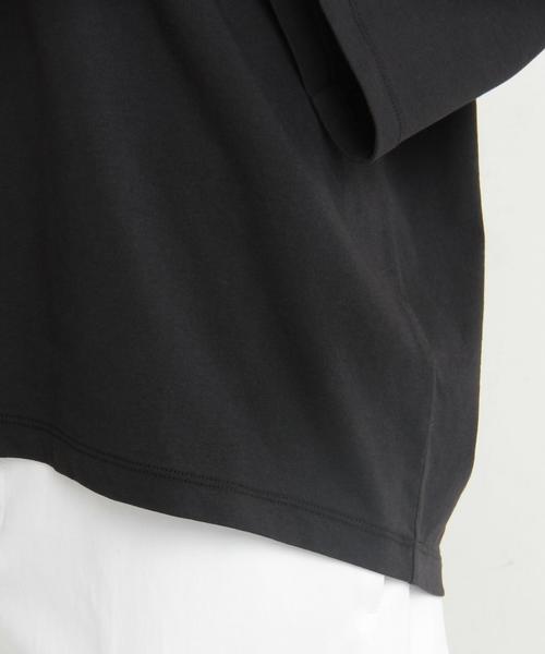 BEAUTY&YOUTH UNITED ARROWS（ビューティーアンドユースユナイテッドアローズ）の「BY∴ ドルマンポケット6分袖カットソー ◆（Tシャツ/カットソー・レディース・ホワイト/ブラック/ナチュラル/マスタード/オリーブ/ダークグリーン・FREE）」の16枚目の写真