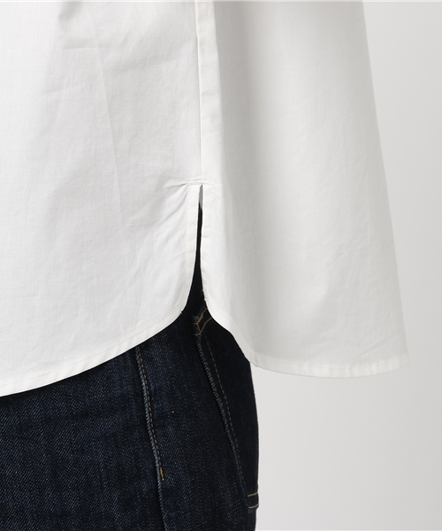 N.（N. Natural Beauty Basic）（エヌエヌナチュラルビューティーベーシック）の「コットンBIGシャツ（シャツ/ブラウス・レディース・ホワイト/ホワイト系その他/ダークネイビー・MEDIUM）」の10枚目の写真