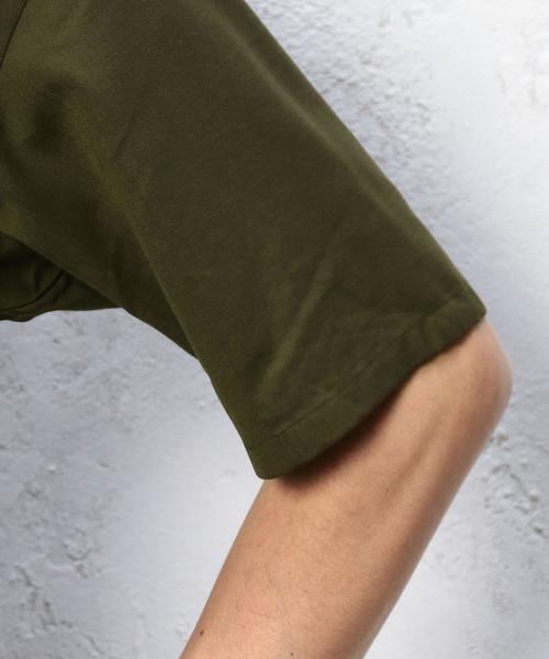 green label relaxing（グリーンレーベルリラクシング）の「[ウォッシャブル] KC WSBL/TRO オープンカラー S/S シャツ ◆（シャツ/ブラウス・メンズ・ブラック/オリーブ・SMALL/MEDIUM/LARGE）」の8枚目の写真