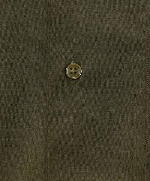 green label relaxing（グリーンレーベルリラクシング）の「[ウォッシャブル] KC WSBL/TRO オープンカラー S/S シャツ ◆（シャツ/ブラウス・メンズ・ブラック/オリーブ・SMALL/MEDIUM/LARGE）」の11枚目の写真