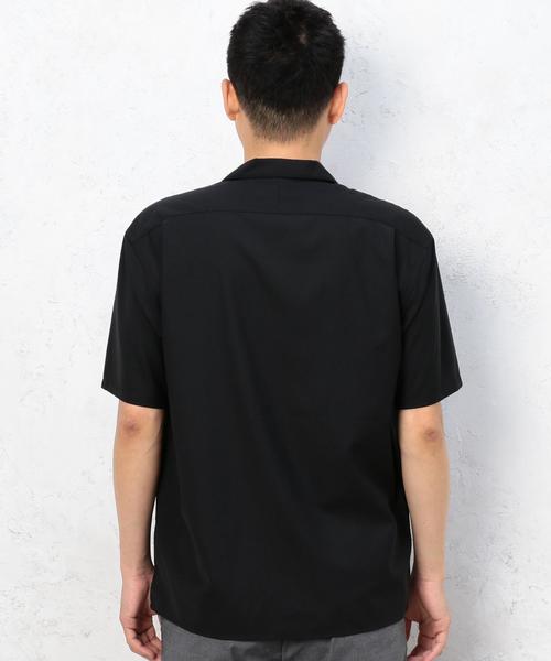 green label relaxing（グリーンレーベルリラクシング）の「[ウォッシャブル] KC WSBL/TRO オープンカラー S/S シャツ ◆（シャツ/ブラウス・メンズ・ブラック/オリーブ・SMALL/MEDIUM/LARGE）」の13枚目の写真