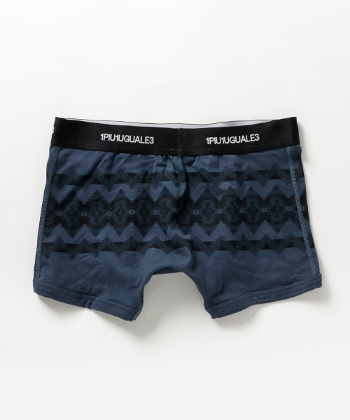 1PIU1UGUALE3  RELAX （ウノピゥウノウグァーレトレ リラックス）の「1PIU1UGUALE3 RELAX(ウノピゥウノウグァーレトレ)オルテガ柄ボクサーパンツ（ボクサーパンツ・メンズ・ブラック/ネイビー・X-LARGE/SMALL/LARGE/MEDIUM）」の3枚目の写真