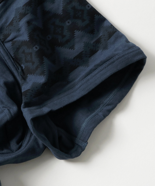 1PIU1UGUALE3  RELAX （ウノピゥウノウグァーレトレ リラックス）の「1PIU1UGUALE3 RELAX(ウノピゥウノウグァーレトレ)オルテガ柄ボクサーパンツ（ボクサーパンツ・メンズ・ブラック/ネイビー・X-LARGE/SMALL/LARGE/MEDIUM）」の5枚目の写真