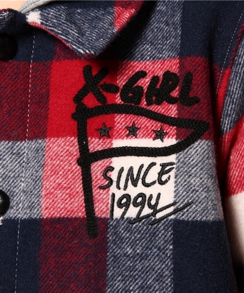 X-girl(エックスガール)の「CPO JACKET(その他アウター・レディース・レッド/ネイビー・1/2)」の10枚目の写真