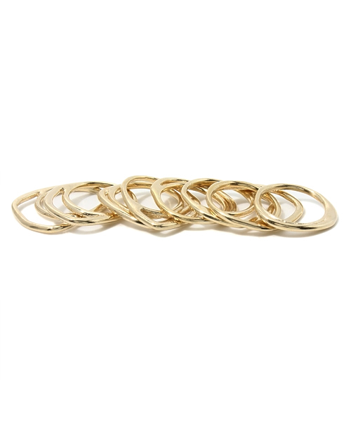 Demi-Luxe BEAMS(デミルクス ビームス)の「IOSSELLIANI / 8連リング "gold"(リング・レディース・その他1・12号/14号)」の1枚目の写真