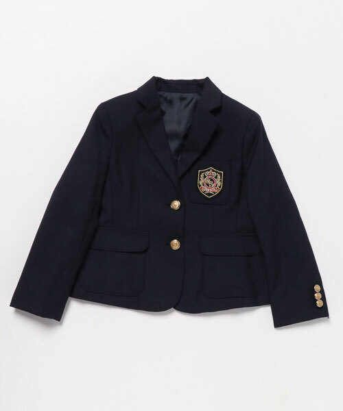 COMME CA ISM(コムサイズム)の「紺ブレザー(女の子向け)(110-130cm)(テーラードジャケット・キッズ・ネイビー・120cm/130cm/110cm)」の2枚目の写真