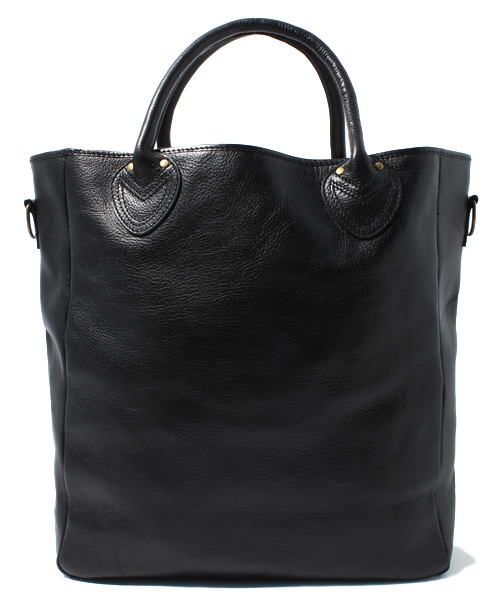 【美品】ビームス　BEAMS トートバッグ ペブルレザー シボ革 ブラック 黒 極美品】BEAMS ビームス トートバッグ ブラック シボ革 通学