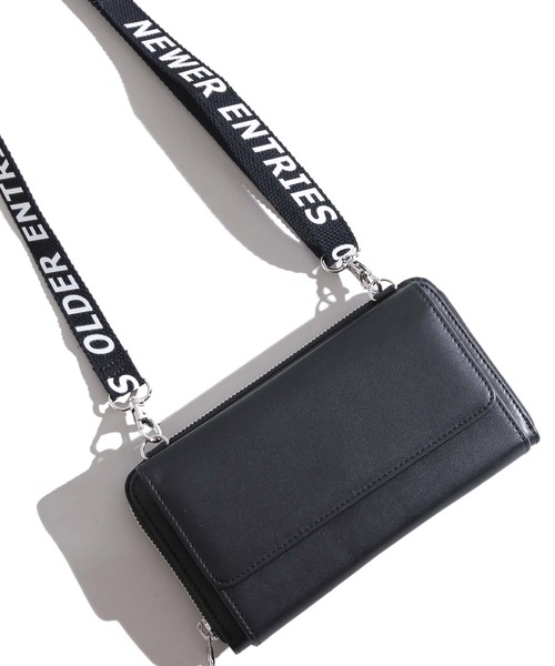 WEGO（ウィゴー）の「WEGO/柄テープウォレットショルダーバッグ（ショルダーバッグ・レディース・ホワイト/シルバー/ブラック・FREE）」の3枚目の写真