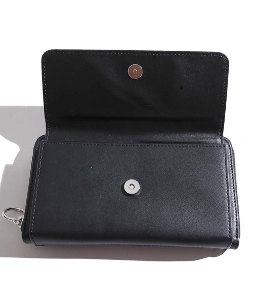 WEGO（ウィゴー）の「WEGO/柄テープウォレットショルダーバッグ（ショルダーバッグ・レディース・ホワイト/シルバー/ブラック・FREE）」の4枚目の写真