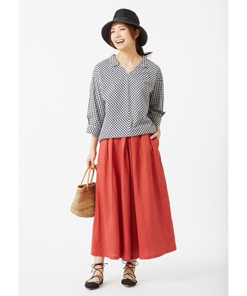 Live in comfort（リブインコンフォート）の「リブ　イン　コンフォート　異素材遣いの後ろリボンＵＶカット帽子（ハット・レディース・ブラック/ベージュ・ONE SIZE）」の3枚目の写真