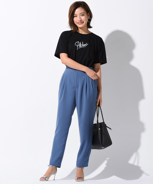 Willful by lipstar（ウィルフル バイ リップスター）の「【Willful by lipstar】PITCHIN-ロゴTシャツ（Tシャツ/カットソー・レディース・ブラック/オフホワイト/ベージュ・M）」の4枚目の写真
