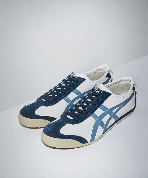 Onitsuka Tiger（オニツカタイガー）の「MEXICO 66 / メキシコ 66（スニーカー・メンズ・ホワイト×ブルー/クリーム/ベビーピンク/ホワイト×レッド/ダークネイビー/ホワイト系その他/ベージュ系その他/ベージュ系その他2/ホワイト×ネイビー/ホワイト×グリーン/ベージュ系その他3/ブラウン系その他/レッド系その他/パイングリーン系/ベージュ系その他4/ホワイト×パープル/グリーン系その他/ブルー系その他3/ダークグリーン/オレンジ/ブルー系その他2/ベージュ系その他6/ベージュ系その他5/ベージュ系/ベージュ系その他7/ベージュ系2/ベージュ系1/ベージュ系3/グリーン系その他2/ブラック系その他/グリーン系その他3/ベージュ系4/ネイビー系/ホワイト×ブラック/ベージュ系5・23/24/25/26/27/28/25.5/26.5/27.5/24.5/23.5/22.5/28.5/29/31/30）」の18枚目の写真