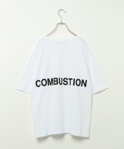 VENCEEXCHANGE（ヴァンスエクスチェンジ）の「ロゴ5分袖メッシュTシャツ（Tシャツ/カットソー・メンズ・ホワイト/ブラック・M/L）」の2枚目の写真