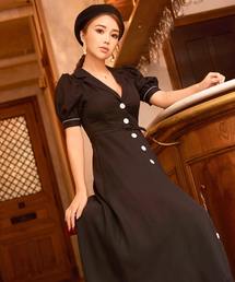 eimy istoire ツートーンレトロワンピース エイミーイストワール EIMY ISTOIRE ツートーンレトロワンピース