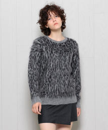 Needles レオパード柄 ニットセーター S Needles ニット レオパード