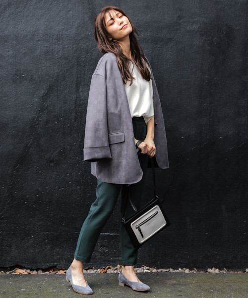 BAYFLOW（ベイフロー）の「テーパードロストパンツ（その他パンツ・レディース・チャコール/ブラック/ベビーピンク/ベージュ/グリーン/グレー・X-SMALL/MEDIUM/SMALL）」の5枚目の写真