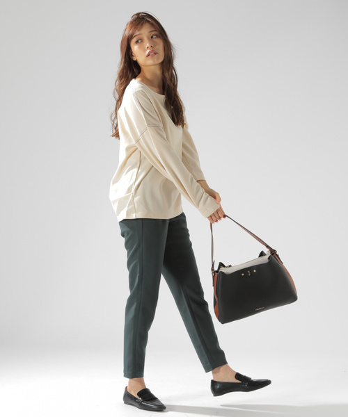 BAYFLOW（ベイフロー）の「テーパードロストパンツ（その他パンツ・レディース・チャコール/ブラック/ベビーピンク/ベージュ/グリーン/グレー・X-SMALL/MEDIUM/SMALL）」の13枚目の写真