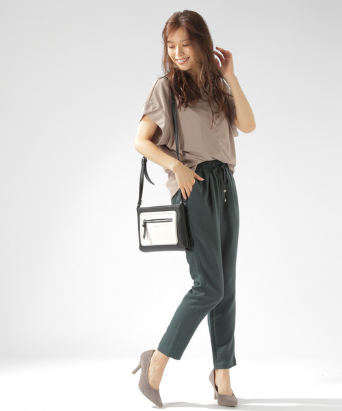 BAYFLOW（ベイフロー）の「テーパードロストパンツ（その他パンツ・レディース・チャコール/ブラック/ベビーピンク/ベージュ/グリーン/グレー・X-SMALL/MEDIUM/SMALL）」の17枚目の写真