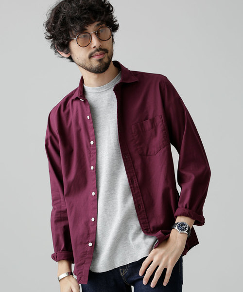 NANO universe(ナノユニバース)の「Thermolite 起毛ネルシャツ(シャツ/ブラウス・メンズ・ホワイト/ベージュ/パープル/ネイビー/その他1/その他2・SMALL/MEDIUM/LARGE/X-LARGE)」の4枚目の写真