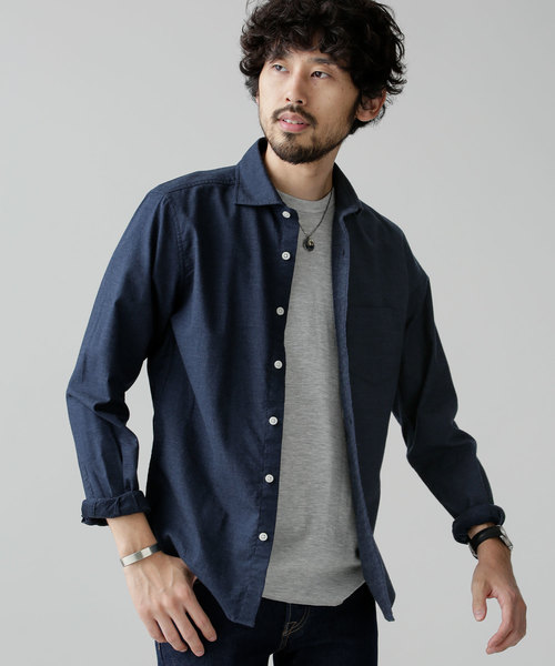 NANO universe(ナノユニバース)の「Thermolite 起毛ネルシャツ(シャツ/ブラウス・メンズ・ホワイト/ベージュ/パープル/ネイビー/その他1/その他2・SMALL/MEDIUM/LARGE/X-LARGE)」の3枚目の写真