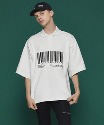 SHAREEF | "BARCODE" BIG POLO SHIRTS(ポロシャツ)