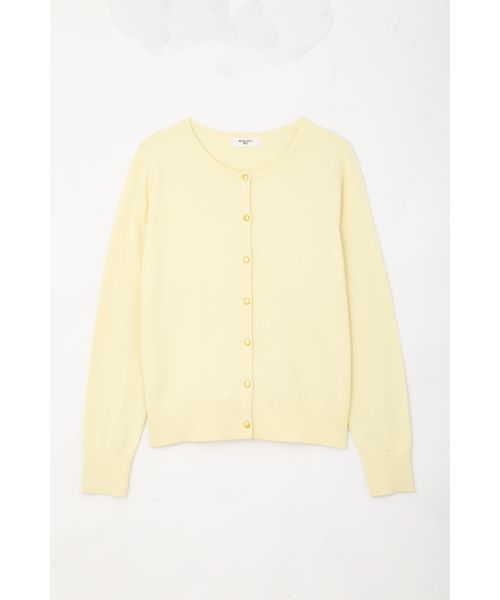 NATURAL BEAUTY BASIC（ナチュラルビューティーベーシック）の「【with 3月号掲載】コットンポリエステルベーシックカーディガン（カーディガン/ボレロ・レディース・ネイビー/オフホワイト/イエロー/グリーン・MEDIUM）」の21枚目の写真