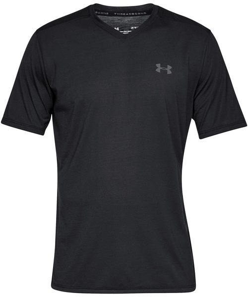 UNDER ARMOUR（アンダーアーマー）の「メンズトレーニングTシャツ / スレッドボーン ショートスリーブVネック（Tシャツ/カットソー・メンズ・ホワイト/ブラック/ネイビー・SM/MD/XL/3XL/LG）」の14枚目の写真