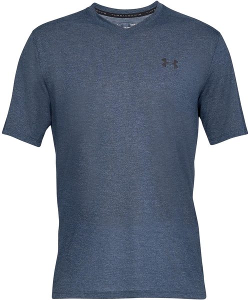 UNDER ARMOUR（アンダーアーマー）の「メンズトレーニングTシャツ / スレッドボーン ショートスリーブVネック（Tシャツ/カットソー・メンズ・ホワイト/ブラック/ネイビー・SM/MD/XL/3XL/LG）」の15枚目の写真