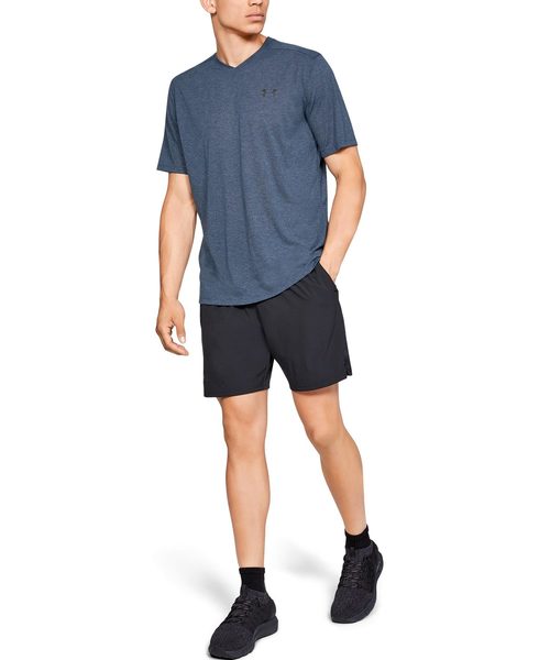 UNDER ARMOUR（アンダーアーマー）の「メンズトレーニングTシャツ / スレッドボーン ショートスリーブVネック（Tシャツ/カットソー・メンズ・ホワイト/ブラック/ネイビー・SM/MD/XL/3XL/LG）」の8枚目の写真
