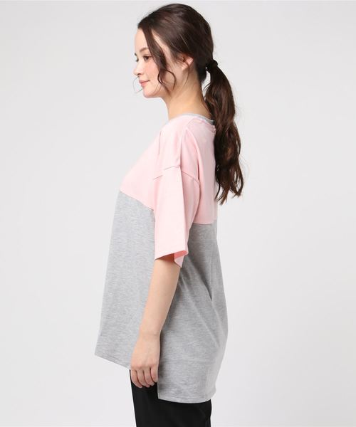 le coq sportif（ルコックスポルティフ）の「「ルコックスポルティフ×マギー」コラボモデル 半袖シャツ QMWNJA30MA（Tシャツ/カットソー・レディース・ブラック/グリーン/スモークピンク・M/L）」の4枚目の写真