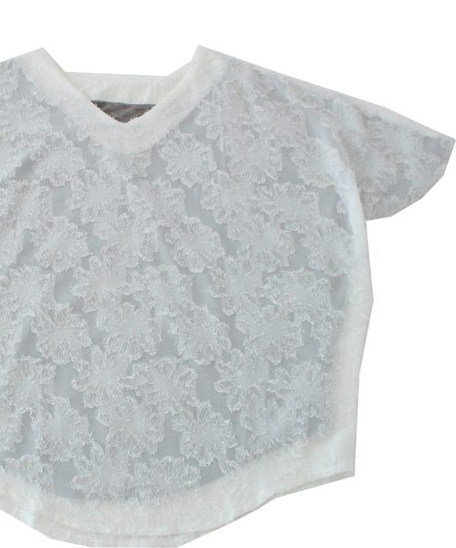 antiqua（アンティカ）の「ドルマントップス（Tシャツ/カットソー・レディース・ブラック/オフホワイト・FREE）」の7枚目の写真