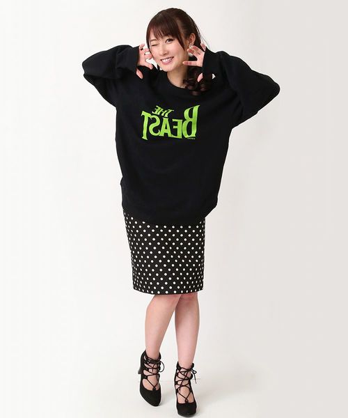 RADIO EVA(ラヂオエヴァ)の「RADIO EVA 538 THE BEAST BIG Sweat(スウェット・メンズ・ブラック×グリーン/グレー・FREE/LARGE/MEDIUM/X-LARGE)」の6枚目の写真