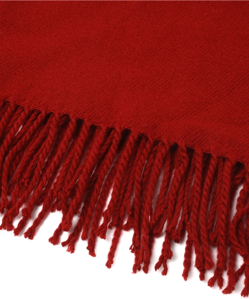 WEGO（ウィゴー）の「WEGO/無地ストール（ストール/ショール・レディース・ワイン/ブラック・FREE）」の5枚目の写真