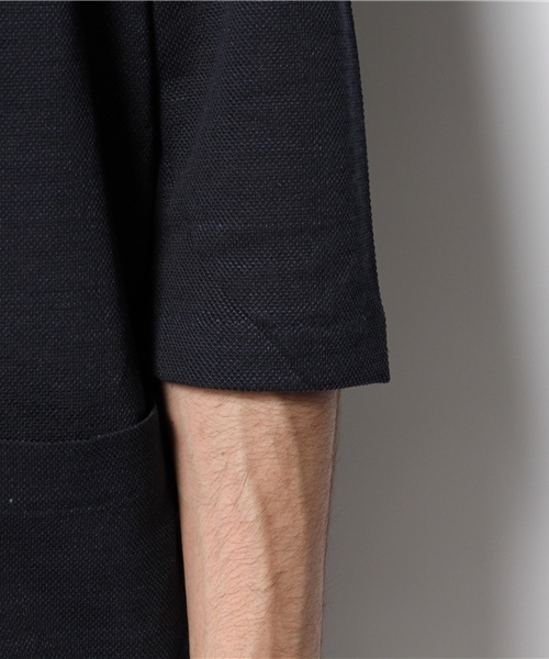 Lui's(ルイス)の「Lui's クールMAXリネン7分ジャケット(カーディガン/ボレロ・メンズ・ブルー/ブラック/ホワイト/グレー・MEDIUM/SMALL/LARGE)」の10枚目の写真