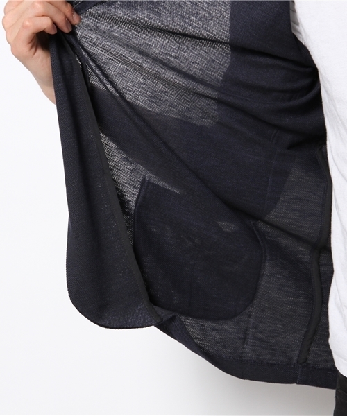 Lui's(ルイス)の「Lui's クールMAXリネン7分ジャケット(カーディガン/ボレロ・メンズ・ブルー/ブラック/ホワイト/グレー・MEDIUM/SMALL/LARGE)」の12枚目の写真