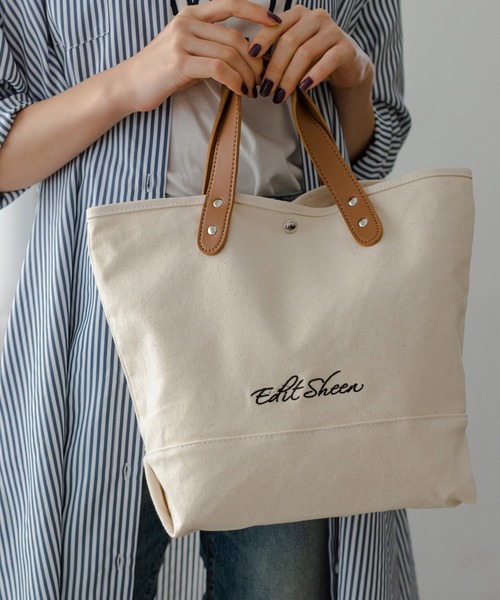 エンブロイダリーロゴキャンバストート（トートバッグ）｜Edit
