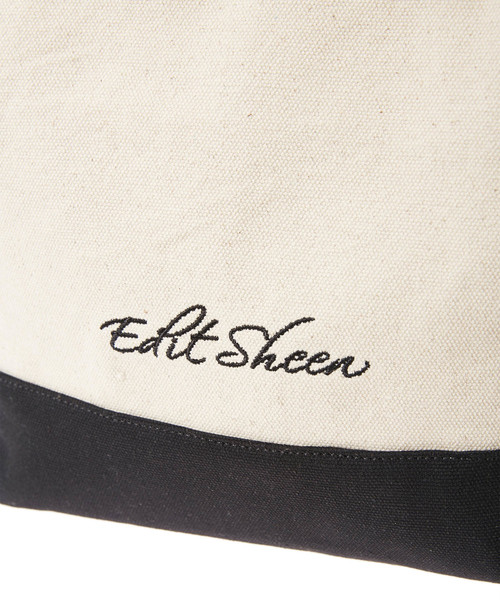 Edit Sheen(エディットシーン)の「エンブロイダリーロゴキャンバストート(トートバッグ・レディース・ブラック/その他/オフホワイト・FREE)」の7枚目の写真