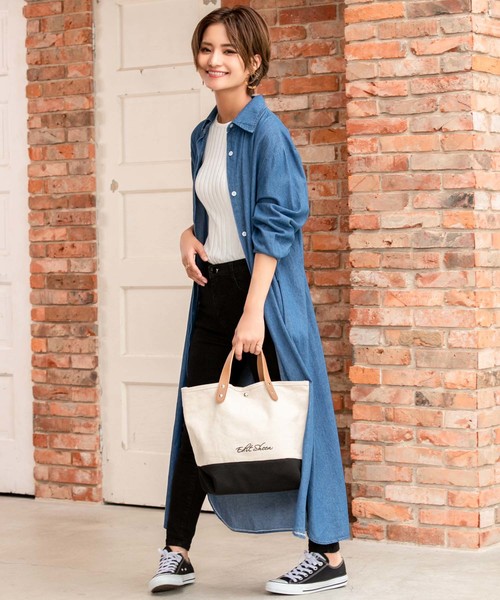 Edit Sheen(エディットシーン)の「エンブロイダリーロゴキャンバストート(トートバッグ・レディース・ブラック/その他/オフホワイト・FREE)」の18枚目の写真