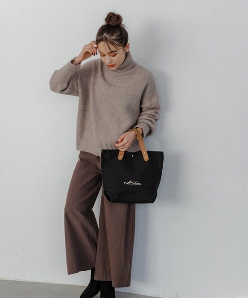 Edit Sheen(エディットシーン)の「エンブロイダリーロゴキャンバストート(トートバッグ・レディース・ブラック/その他/オフホワイト・FREE)」の19枚目の写真