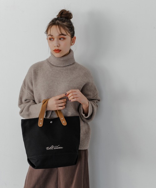 Edit Sheen(エディットシーン)の「エンブロイダリーロゴキャンバストート(トートバッグ・レディース・ブラック/その他/オフホワイト・FREE)」の21枚目の写真