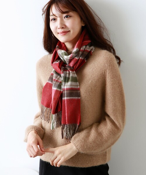 SCARF(スカーフ)の「BEGG マフラー(マフラー)」|レッド
