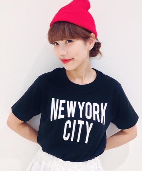 Kastane（カスタネ）の「【Kastane】NYCTシャツ（Tシャツ/カットソー・レディース・グレー/ホワイト/ブラック・FREE）」の2枚目の写真