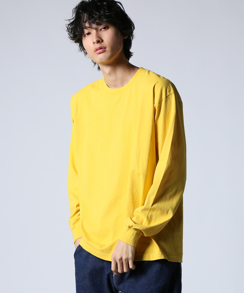 JOURNAL STANDARD(ジャーナルスタンダード)の「【LA APPAREL / ロサンゼルスアパレル】 6.5oz Long Sleeve Garment Dye(Tシャツ/カットソー・メンズ・ブラック/ベージュ/ライトイエロー/サックスブルー/サファリグリーン/ライトグレー/レッド/ホワイト・SMALL/MEDIUM/X-LARGE/LARGE)」の7枚目の写真