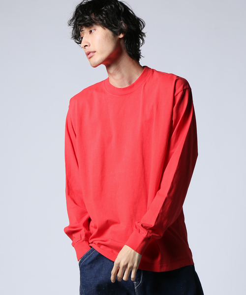 JOURNAL STANDARD(ジャーナルスタンダード)の「【LA APPAREL / ロサンゼルスアパレル】 6.5oz Long Sleeve Garment Dye(Tシャツ/カットソー・メンズ・ブラック/ベージュ/ライトイエロー/サックスブルー/サファリグリーン/ライトグレー/レッド/ホワイト・SMALL/MEDIUM/X-LARGE/LARGE)」の8枚目の写真
