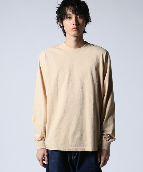 JOURNAL STANDARD(ジャーナルスタンダード)の「【LA APPAREL / ロサンゼルスアパレル】 6.5oz Long Sleeve Garment Dye(Tシャツ/カットソー・メンズ・ブラック/ベージュ/ライトイエロー/サックスブルー/サファリグリーン/ライトグレー/レッド/ホワイト・SMALL/MEDIUM/X-LARGE/LARGE)」の9枚目の写真