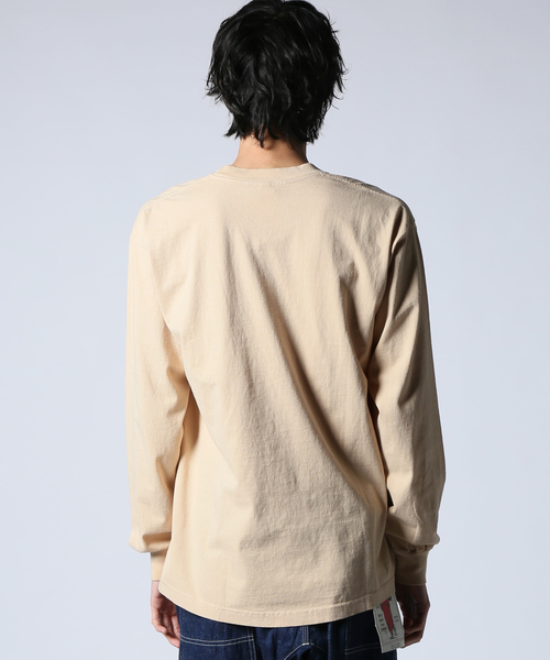 JOURNAL STANDARD(ジャーナルスタンダード)の「【LA APPAREL / ロサンゼルスアパレル】 6.5oz Long Sleeve Garment Dye(Tシャツ/カットソー・メンズ・ブラック/ベージュ/ライトイエロー/サックスブルー/サファリグリーン/ライトグレー/レッド/ホワイト・SMALL/MEDIUM/X-LARGE/LARGE)」の11枚目の写真