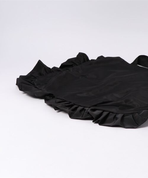 I am I in fact...（アイアムアイインファクト）の「_ナイロンフリルBAG     Ｌサイズ（トートバッグ・レディース・グレー/ブラック/アイボリー/ベージュ系その他・FREE）」の13枚目の写真