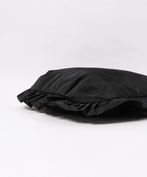 I am I in fact...（アイアムアイインファクト）の「_ナイロンフリルBAG     Ｌサイズ（トートバッグ・レディース・グレー/ブラック/アイボリー/ベージュ系その他・FREE）」の9枚目の写真