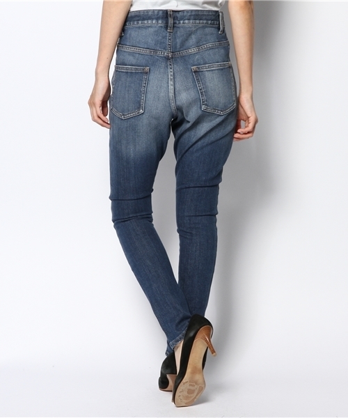 WEGO（ウィゴー）の「WEGO/スラウチスキニーパンツ（デニムパンツ・レディース・ダークインディゴブルー/ライトインディゴブルー/ネイビー・LARGE/MEDIUM）」の7枚目の写真